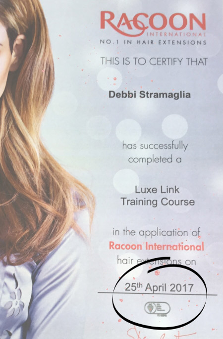 Hair Extensions Certificate